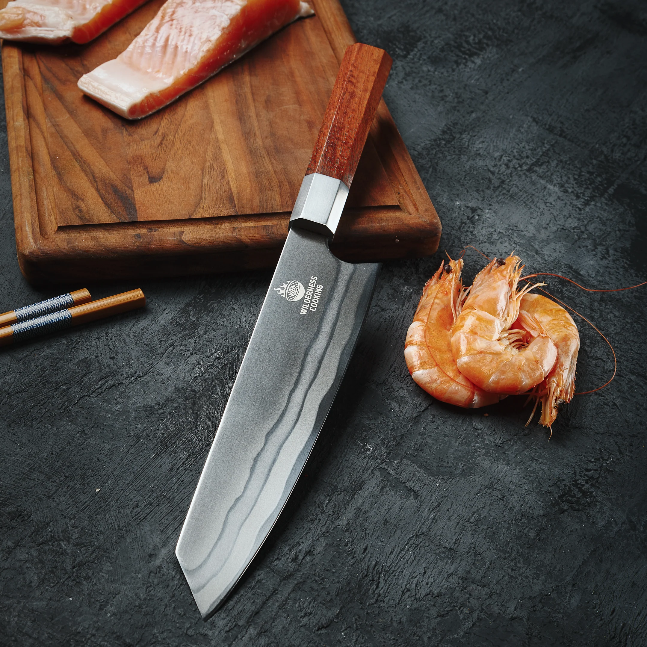 Classic Premium Damascus Kiritsuke Knife - Image 7