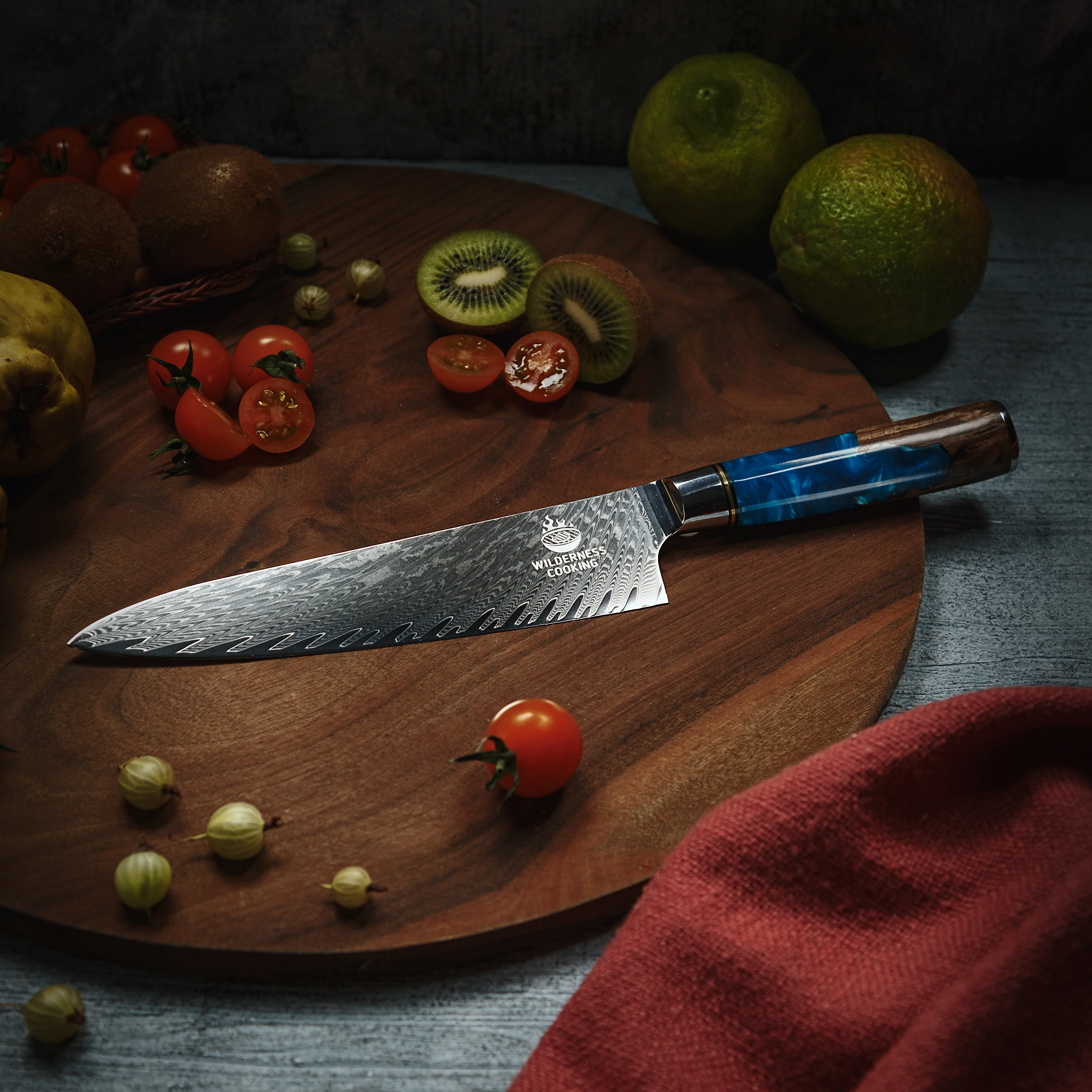 Premium Damascus Chef knife in Gift Box - Image 8