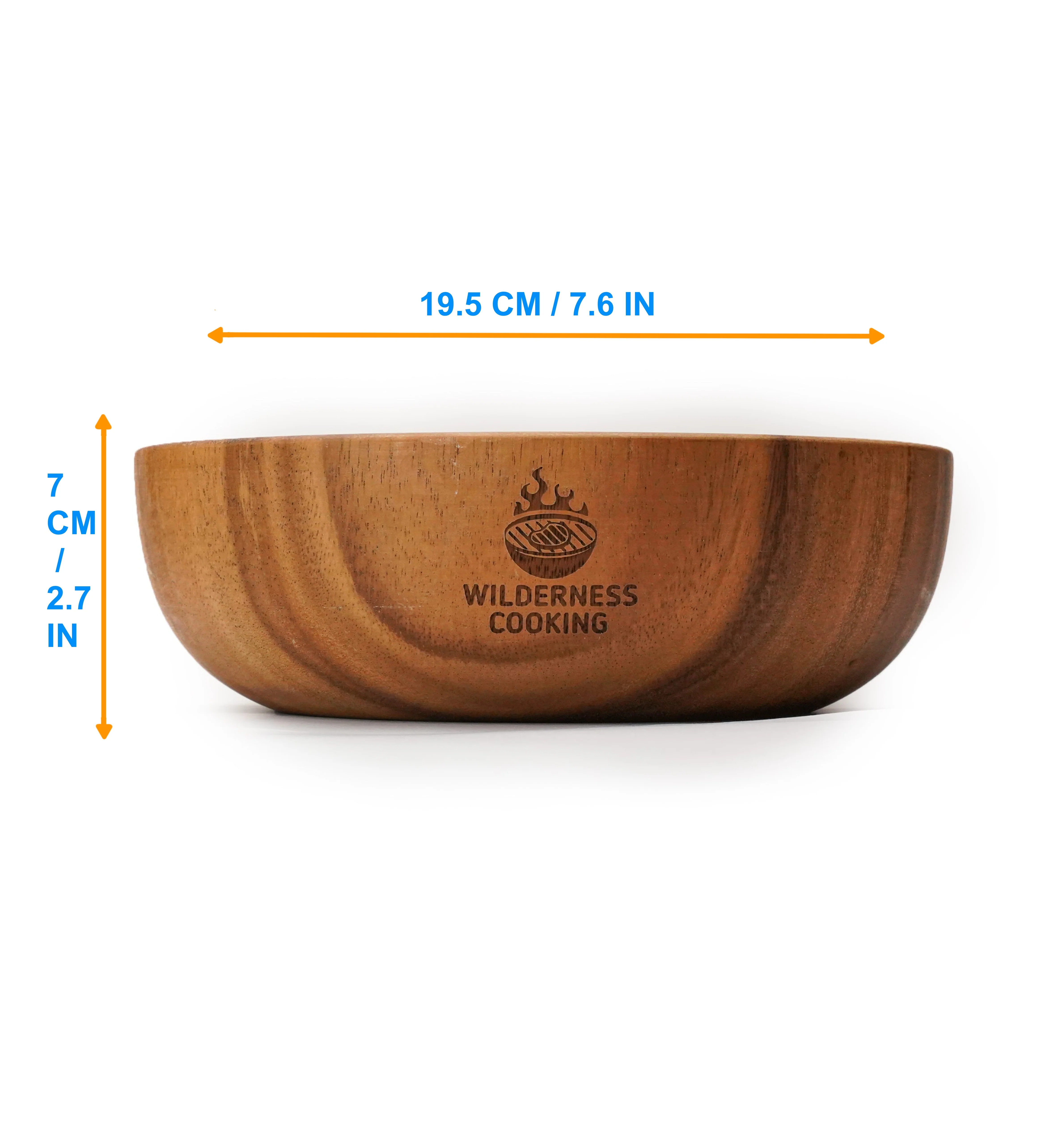 Damascus Pocket Knife + Medium Acacia Wood Bowl - Image 6
