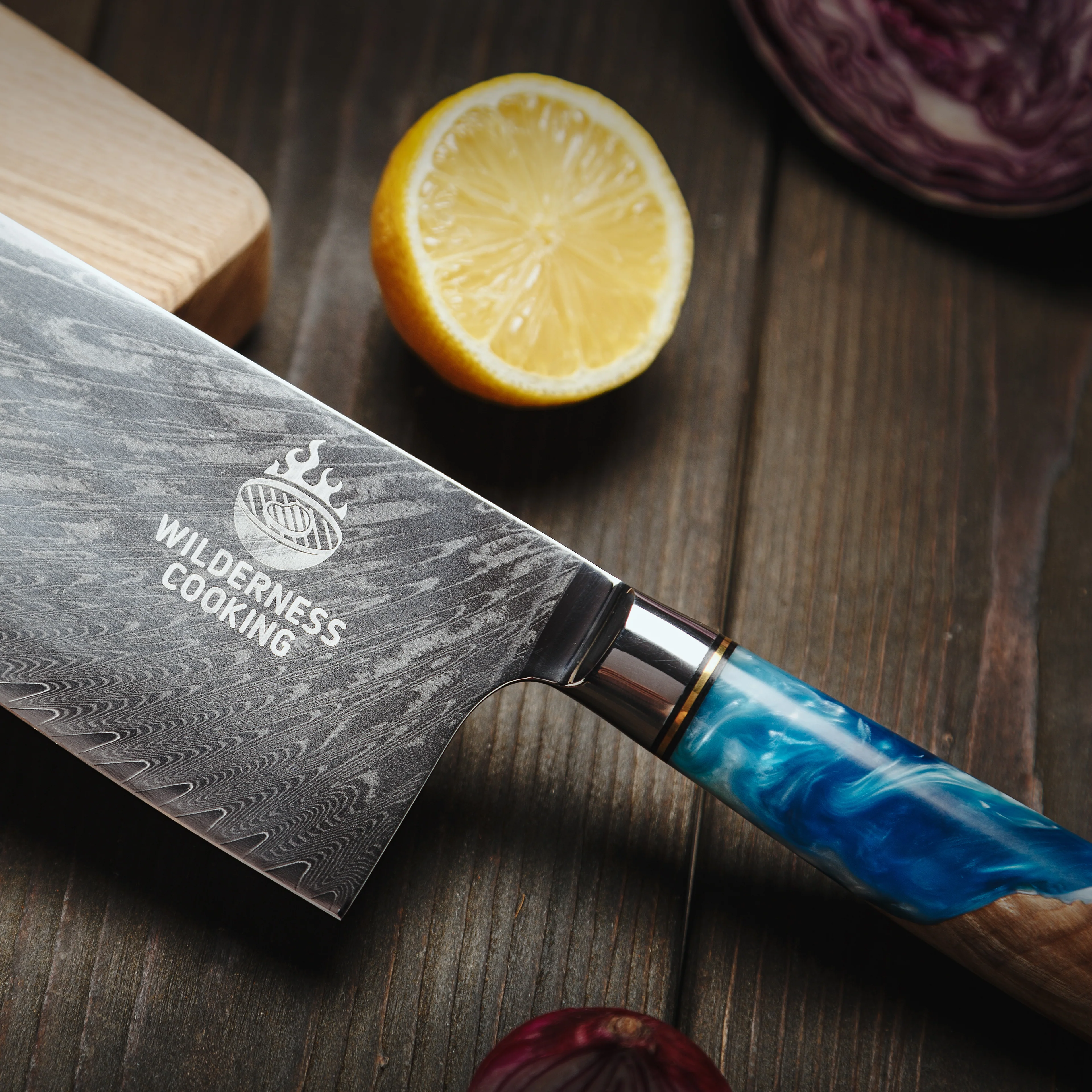 Premium Damascus Cleaver Knife - Image 7