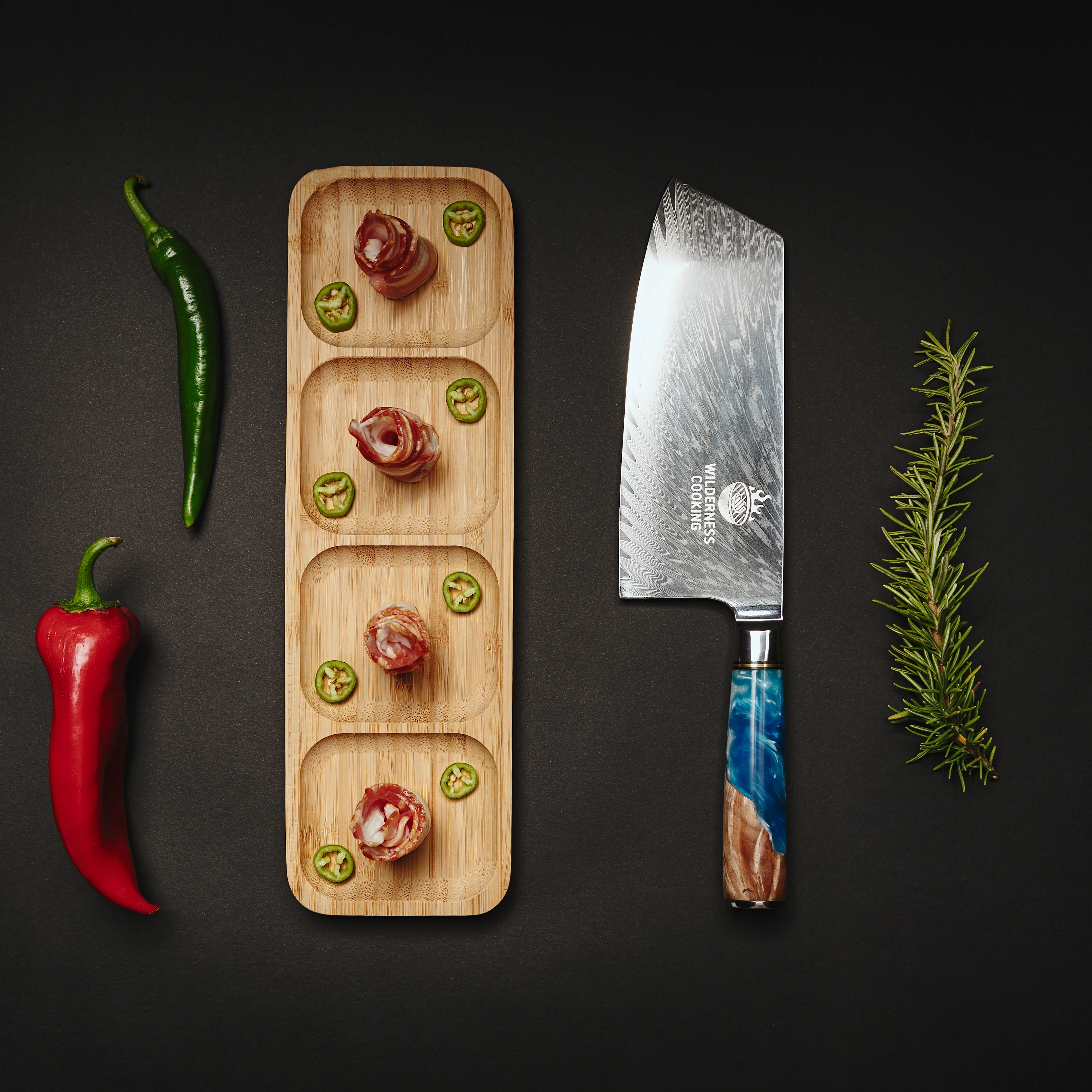 Premium Damascus Cleaver Knife - Image 9