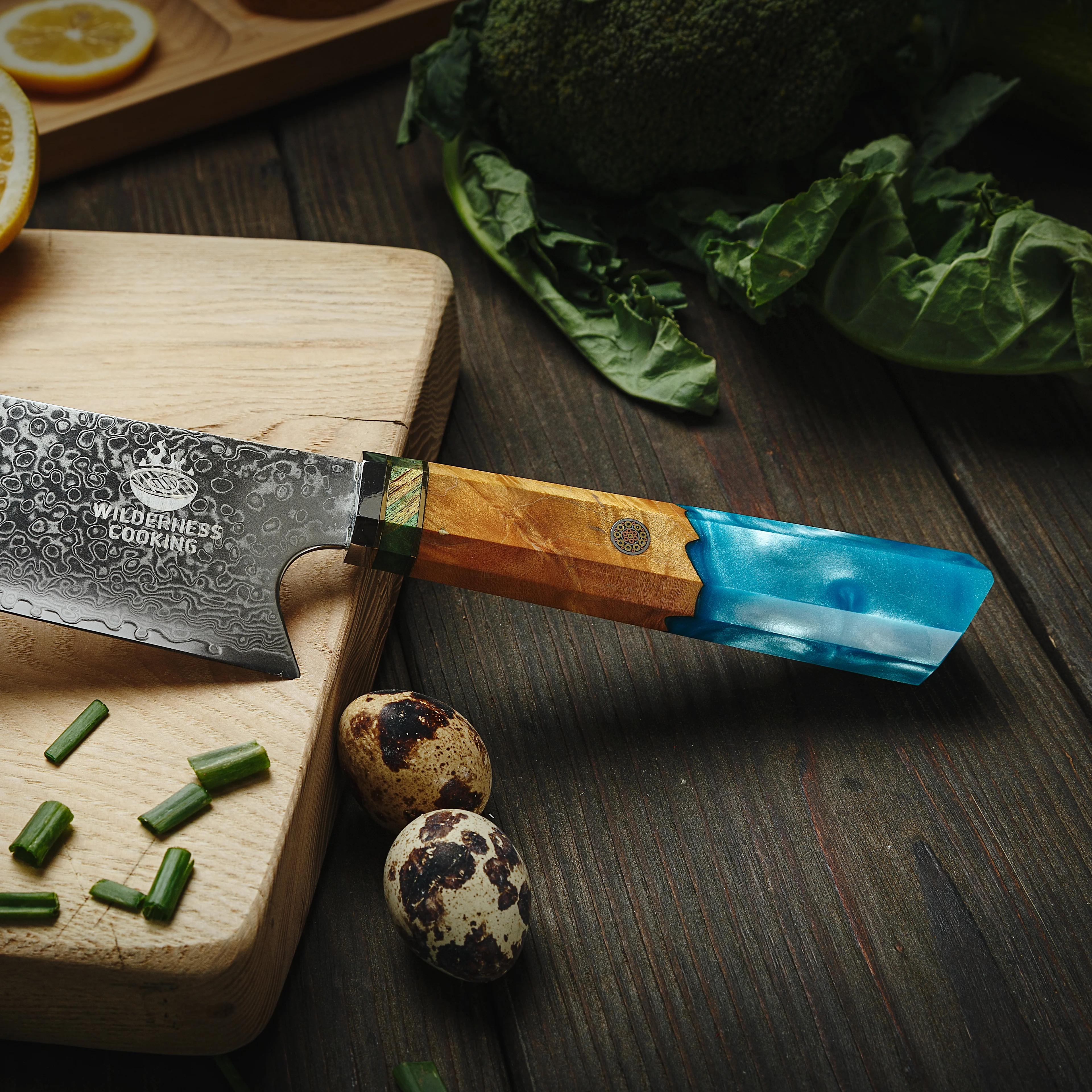 Premium Damascus Kiritsuke Head Chef Knife - Image 6