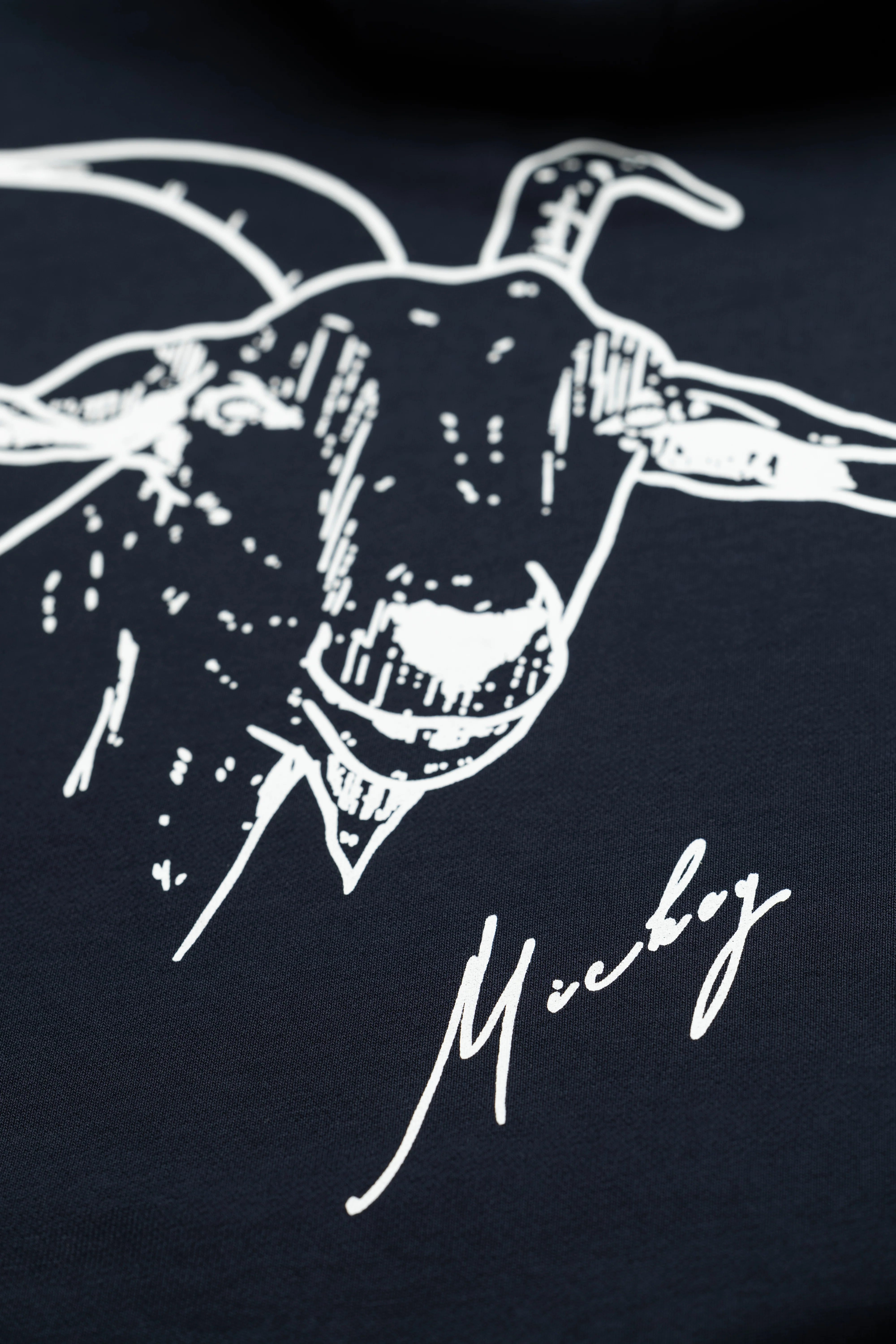 Mickey the Goat Inspired Navy Blue T-Shirt with Side Wilderness Cooking Logo - Image 6