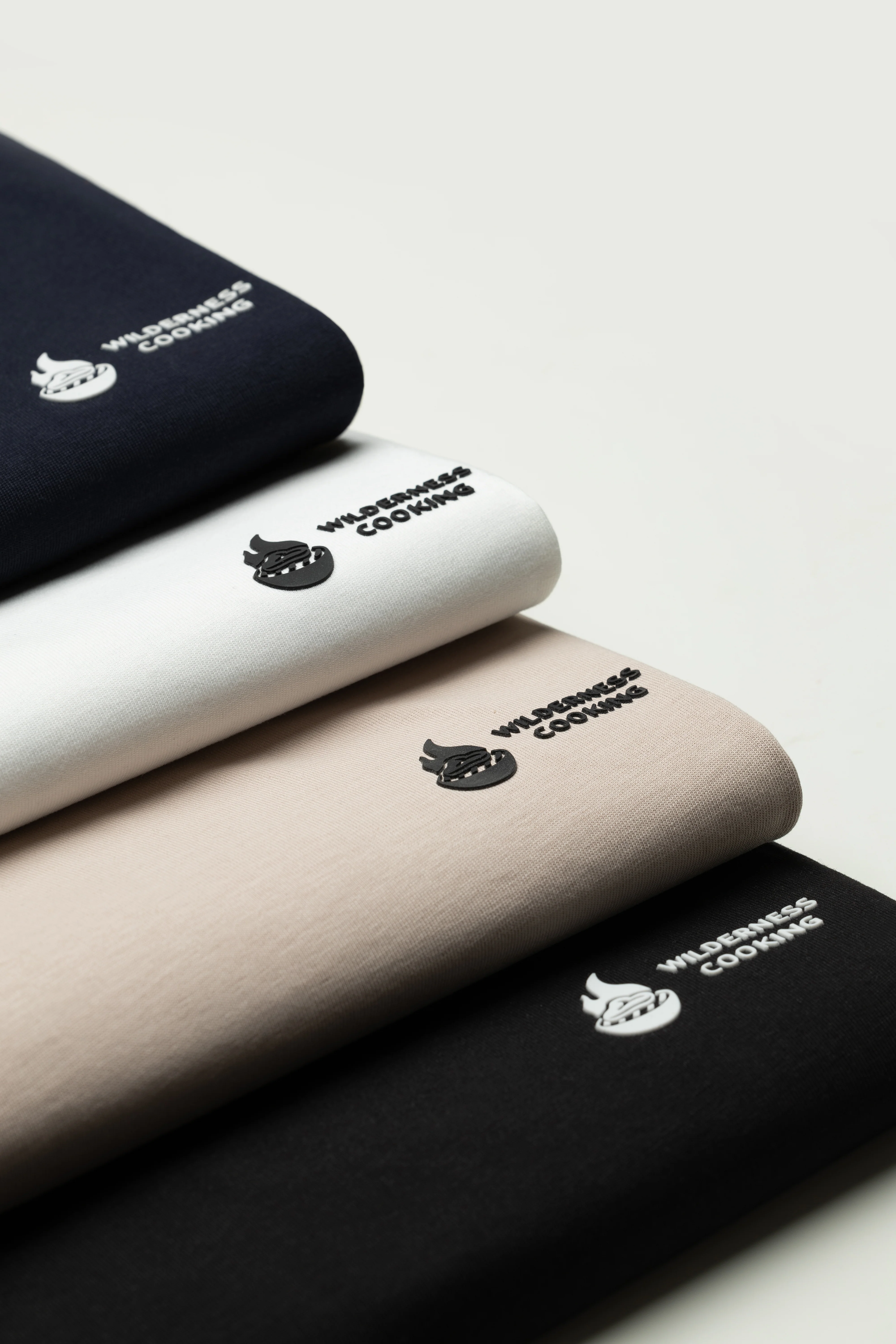Monochrome Wilderness Cooking Logo Black T-Shirt - Image 5