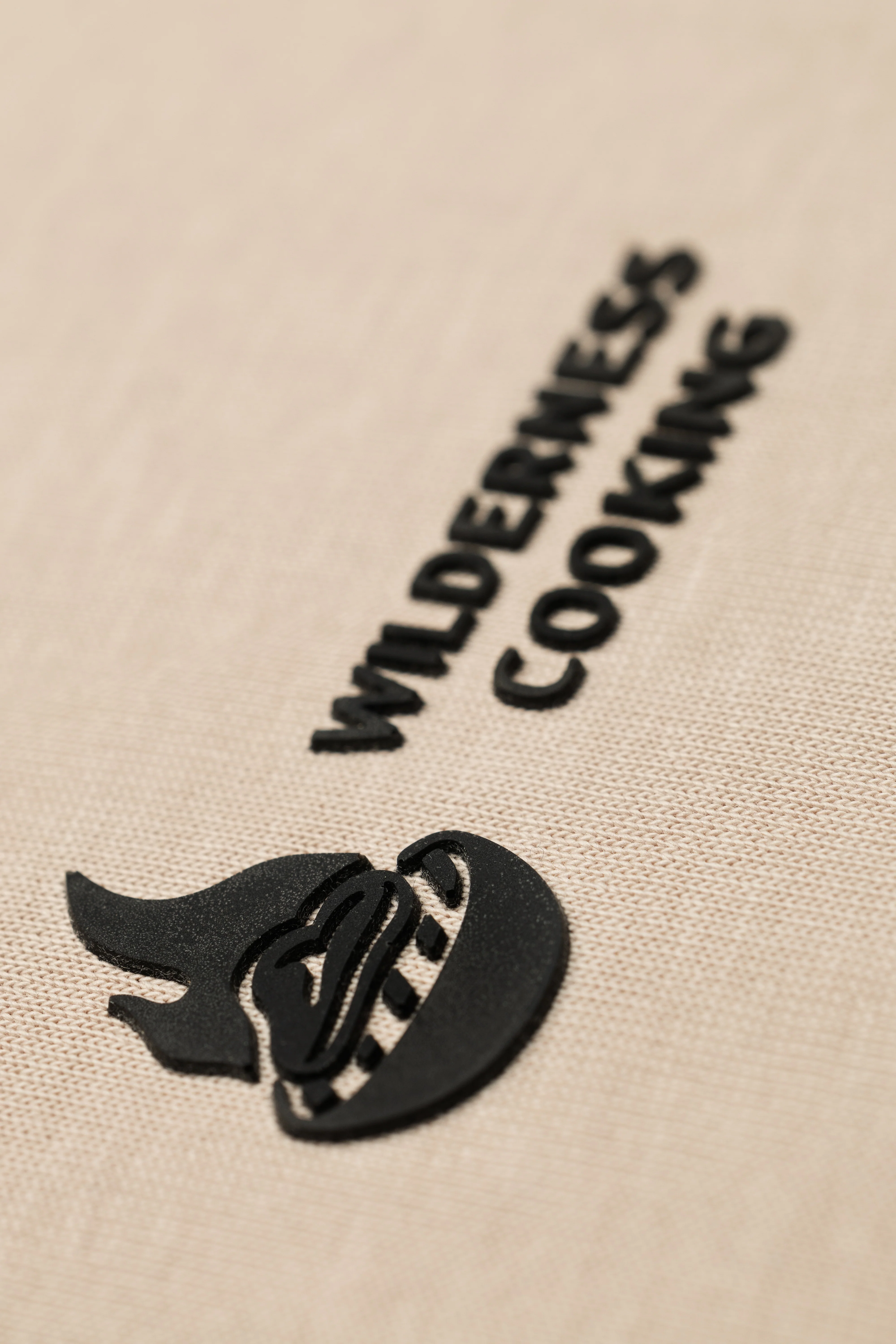 Monochrome Wilderness Cooking Logo Stone T-Shirt - Image 5