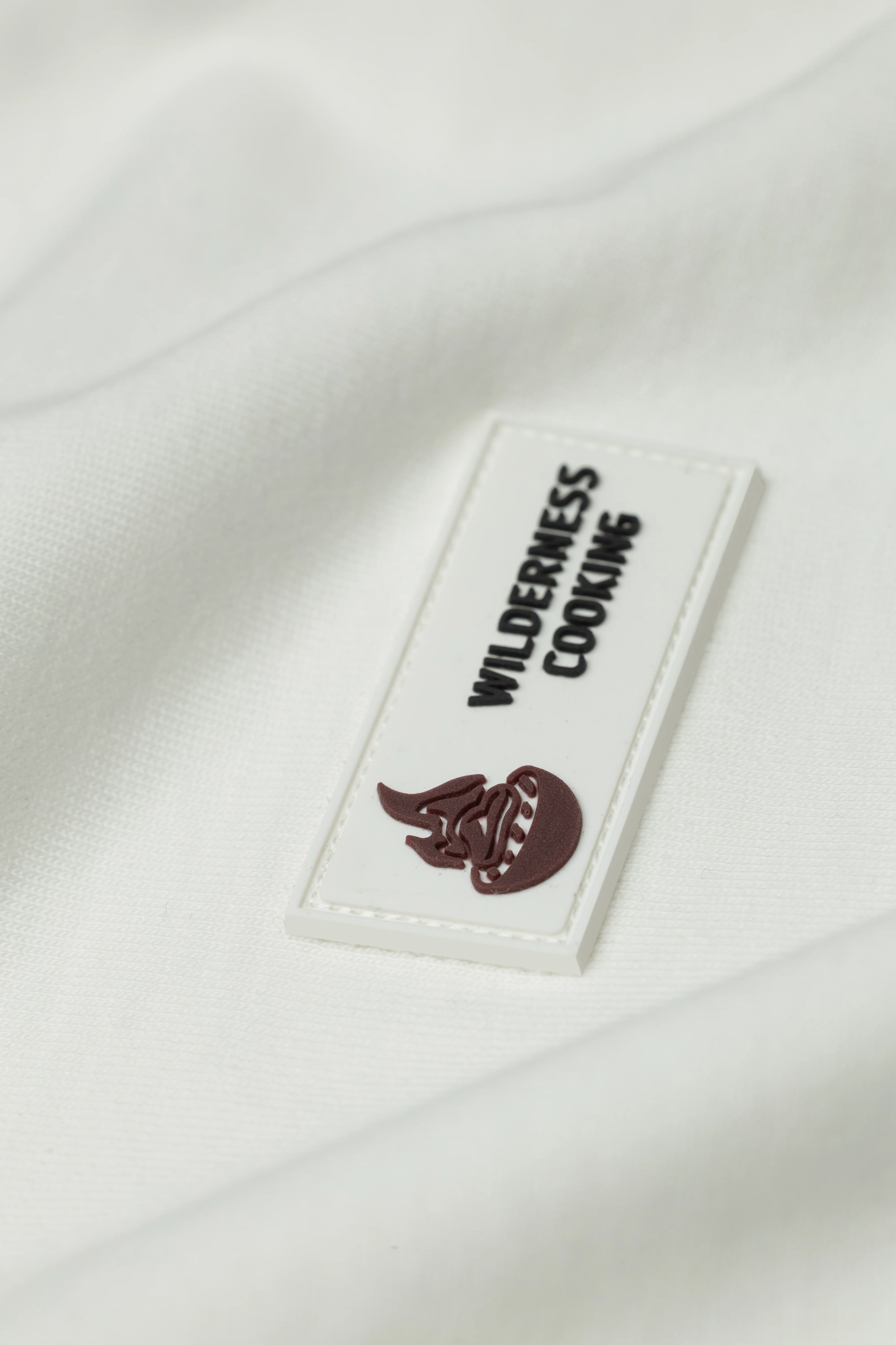 Patch Duo-Colors Logo Wilderness Cooking Ecru T-Shirt - Image 5