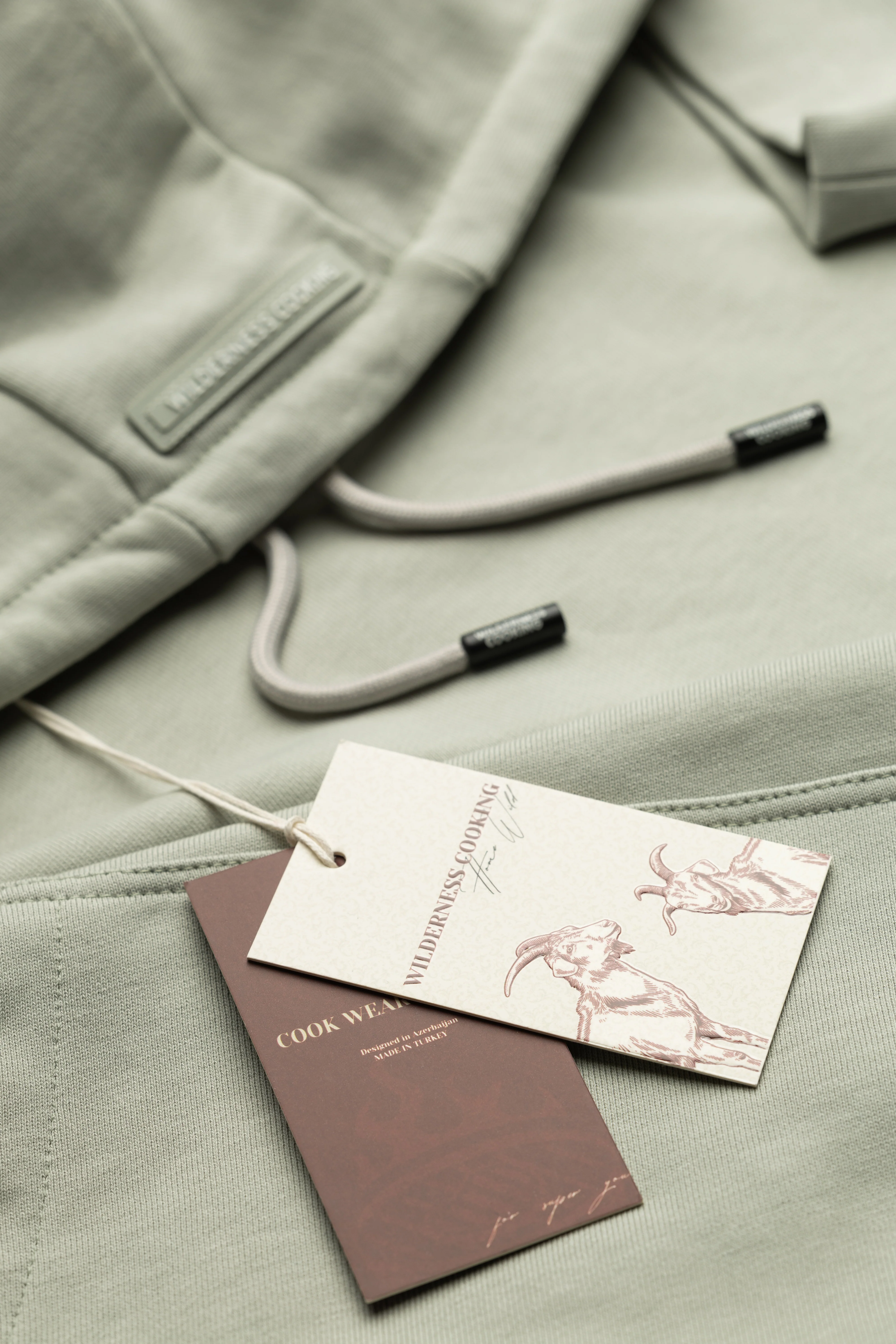 Pure Cotton Grey Hoodie Inspired by Mickey the Goat (Hoodie Gray Mickey Side Logo) - Image 10